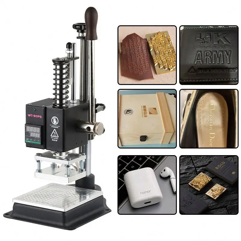 Mini Handheld Hot Stamping Embossing Hot Stamping Machine 10X13cm Suitable For Leather Wood Plastic Paper