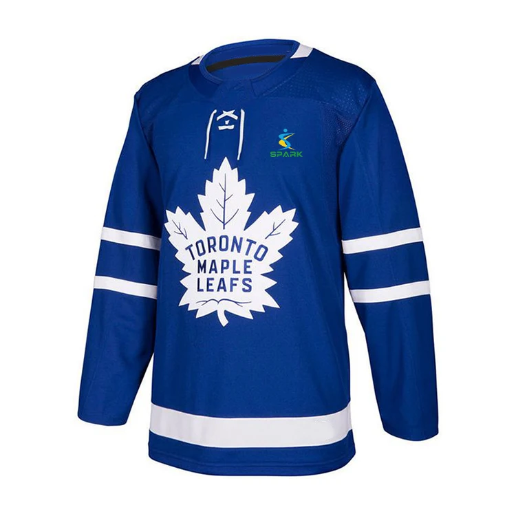 High Quality College Ice Hockey Uniforms Double Sided Sublimation Print 100% Polyester Chandail De hockey