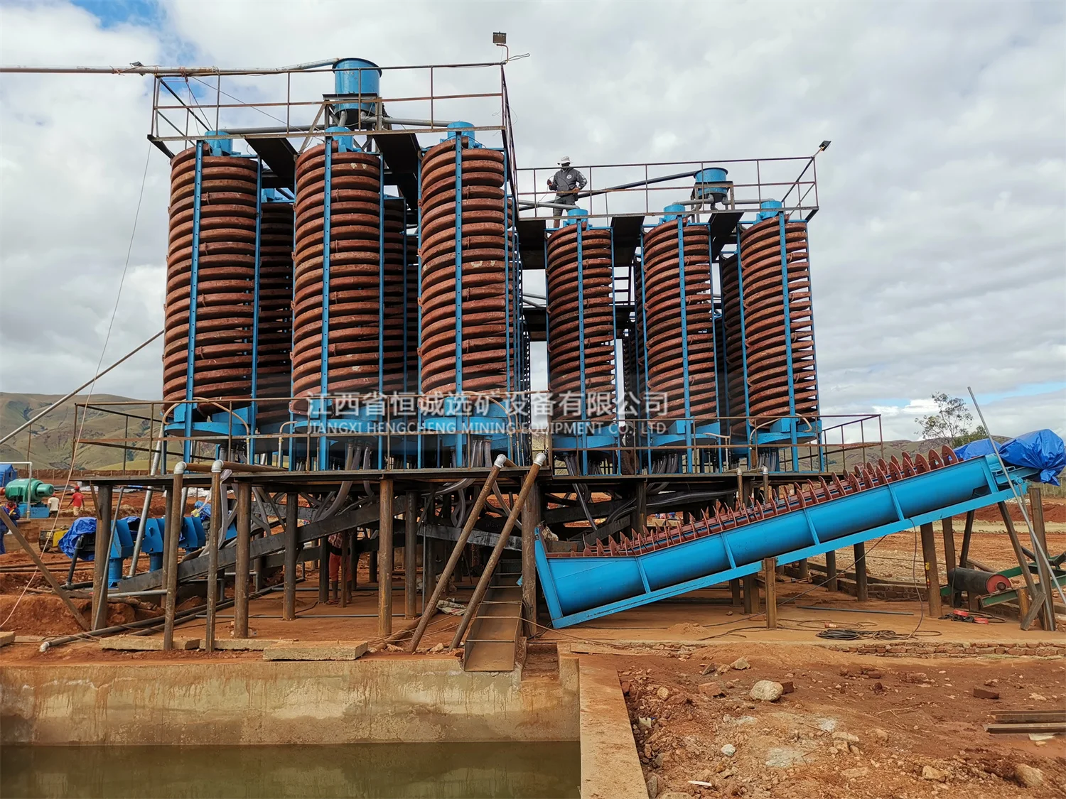 Chrome Ore Concentrator Machine Mobile Chrome Washing Plant With Spiral Chute