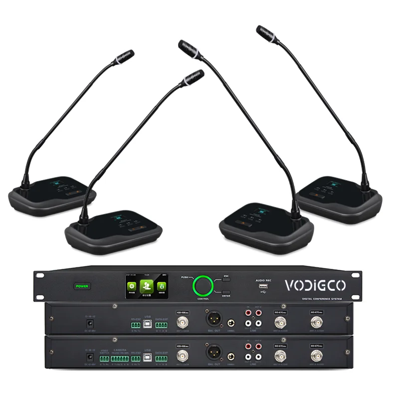 VODIGCO Professional Audio Video Wireless VCS-W3621CD Conference System  Conference Room Sound System
