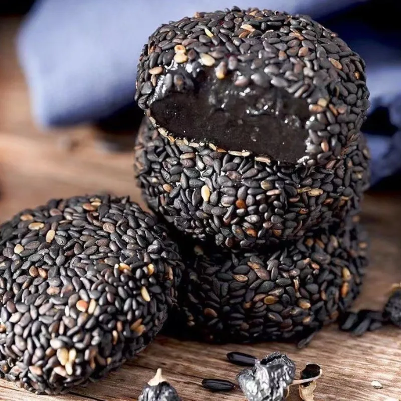 china snacks bulk rice black beans black wolfberry mochi squishy bread Dessert mini mochi squishy