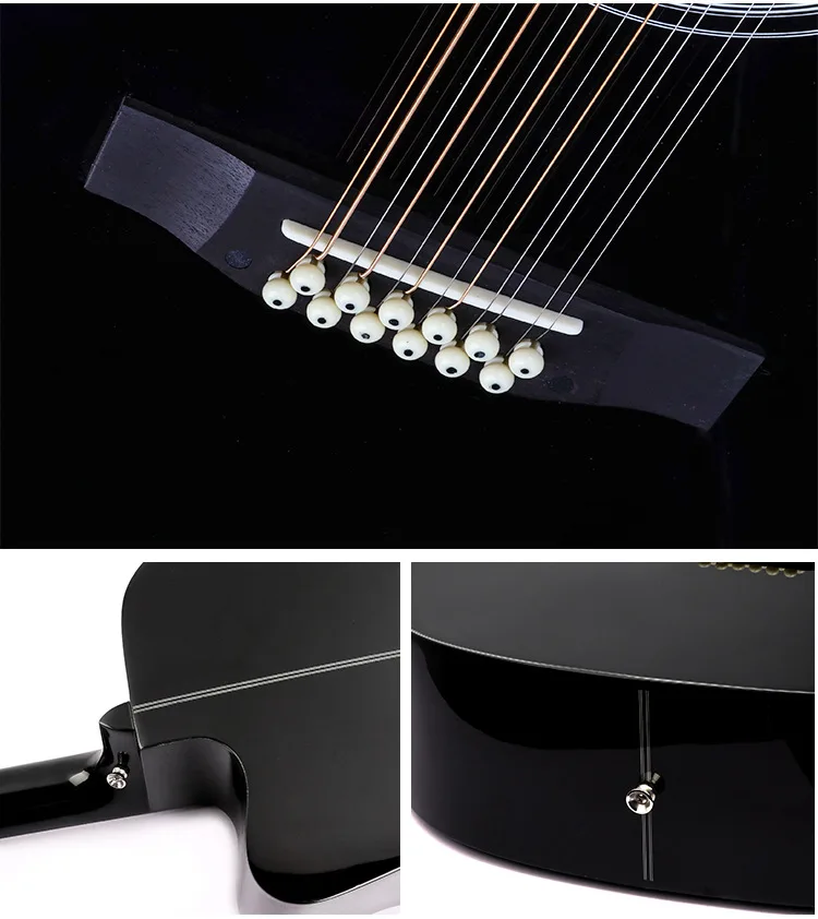 OEM 12 Strings Acoustic Guitar 41 Inch Electric Acoustic Guittar