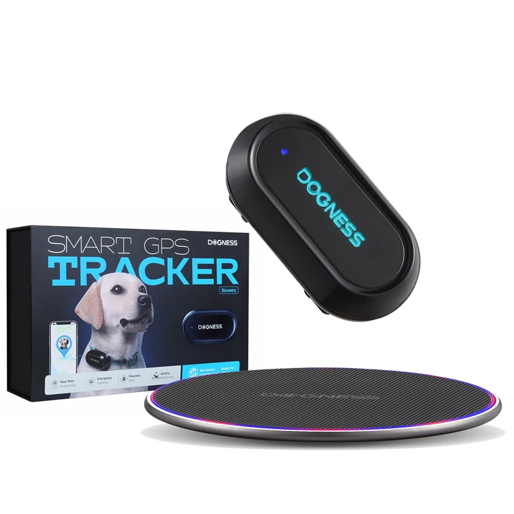 Dogness 4G gps mini intelligent wireless charge RGB track time water proof pets position location tracker locator for cat dogs