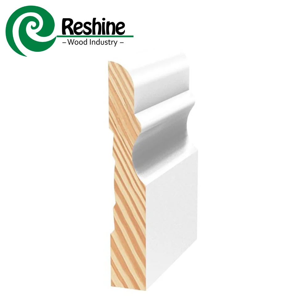 Building material pine baseboard moulding