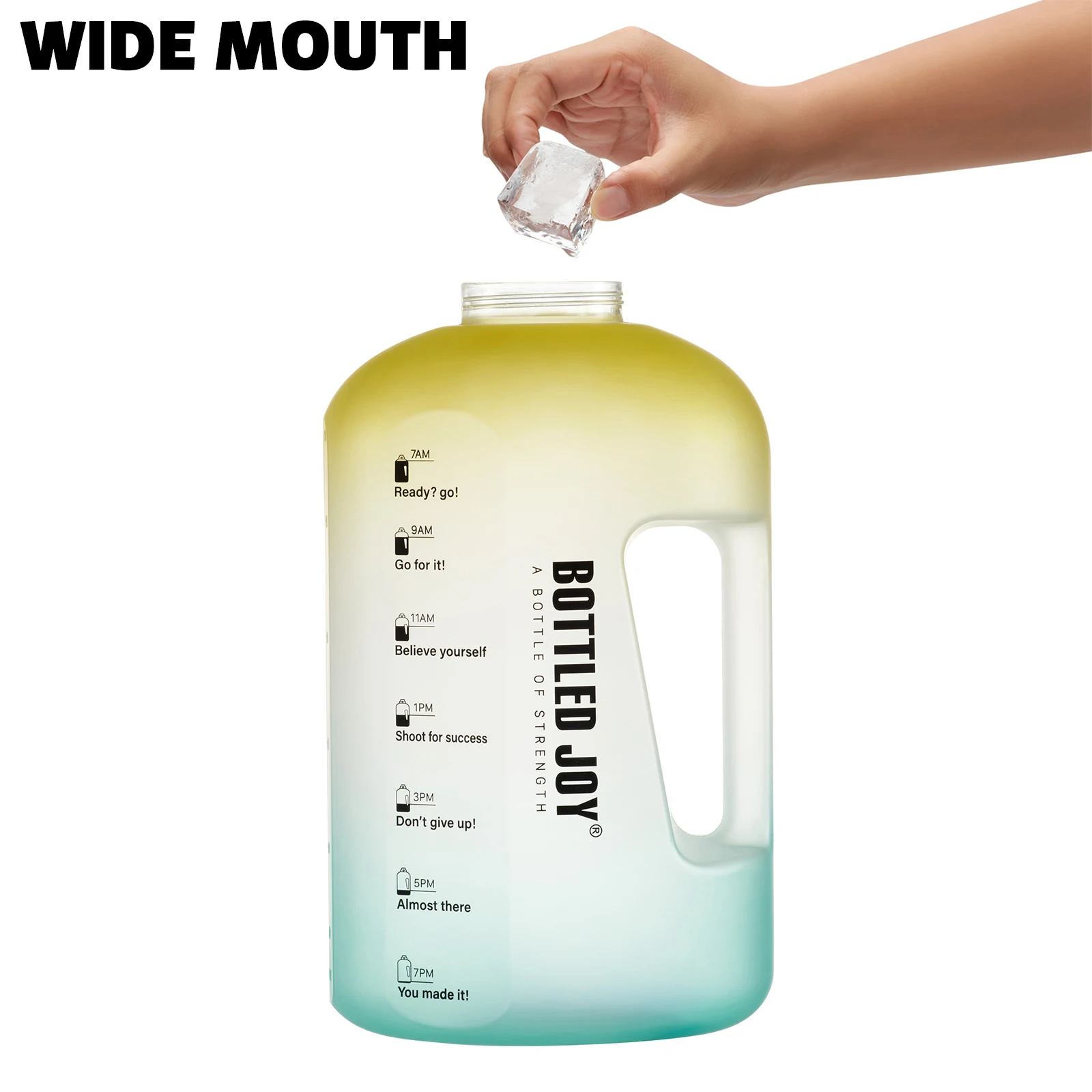 BOTTLED JOY Colorful Big Water Bottle Gym 1.5L/2.5L Large Capacity Water Jug Keg