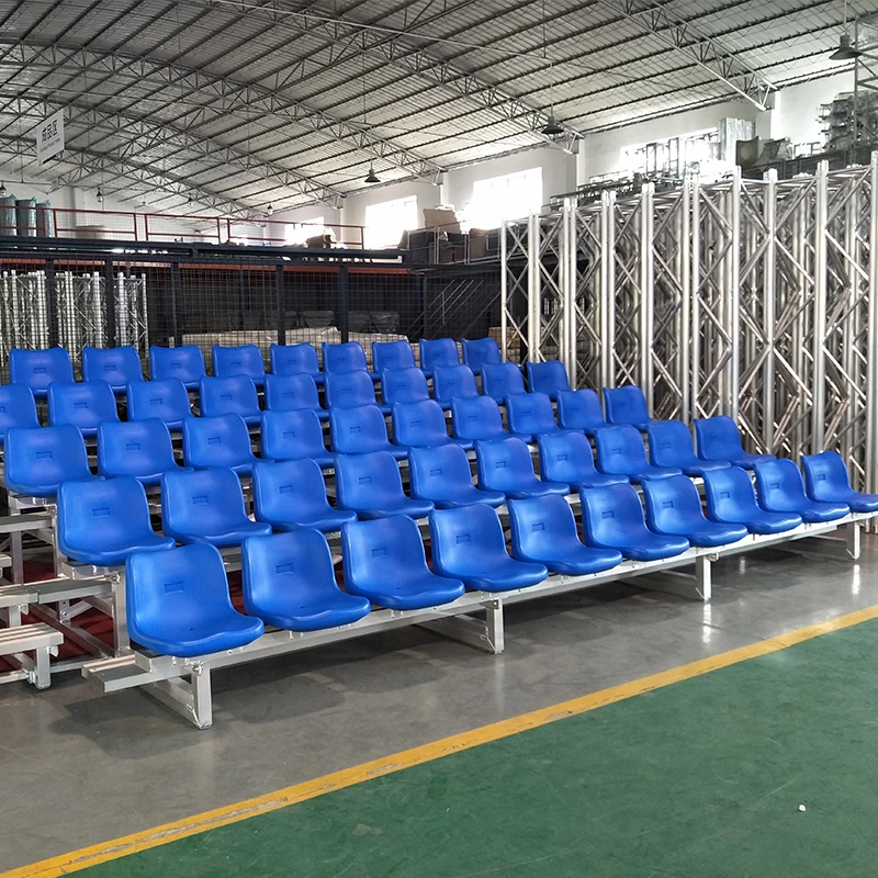 Wholesale indoor stadium retractable bleachers tribune telescopic bleachers grandstand for Basketball court Theater