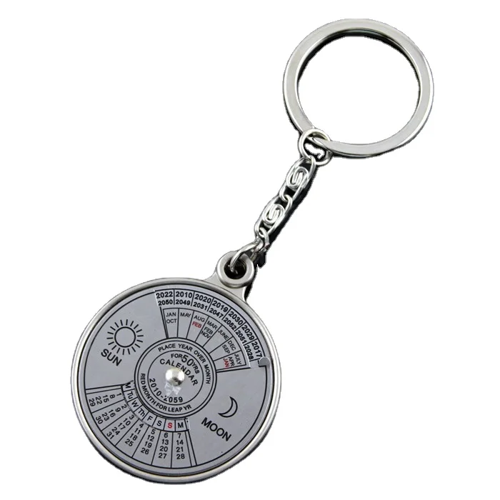 Сувенирный брелок для ключей на заказ с вечным календарем
