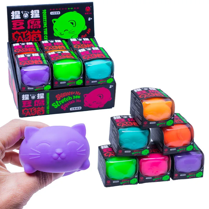 Hot Selling Stress Balls Fidget Toys Suit Cool Cat Relief Squeeze for Releasing Pressure