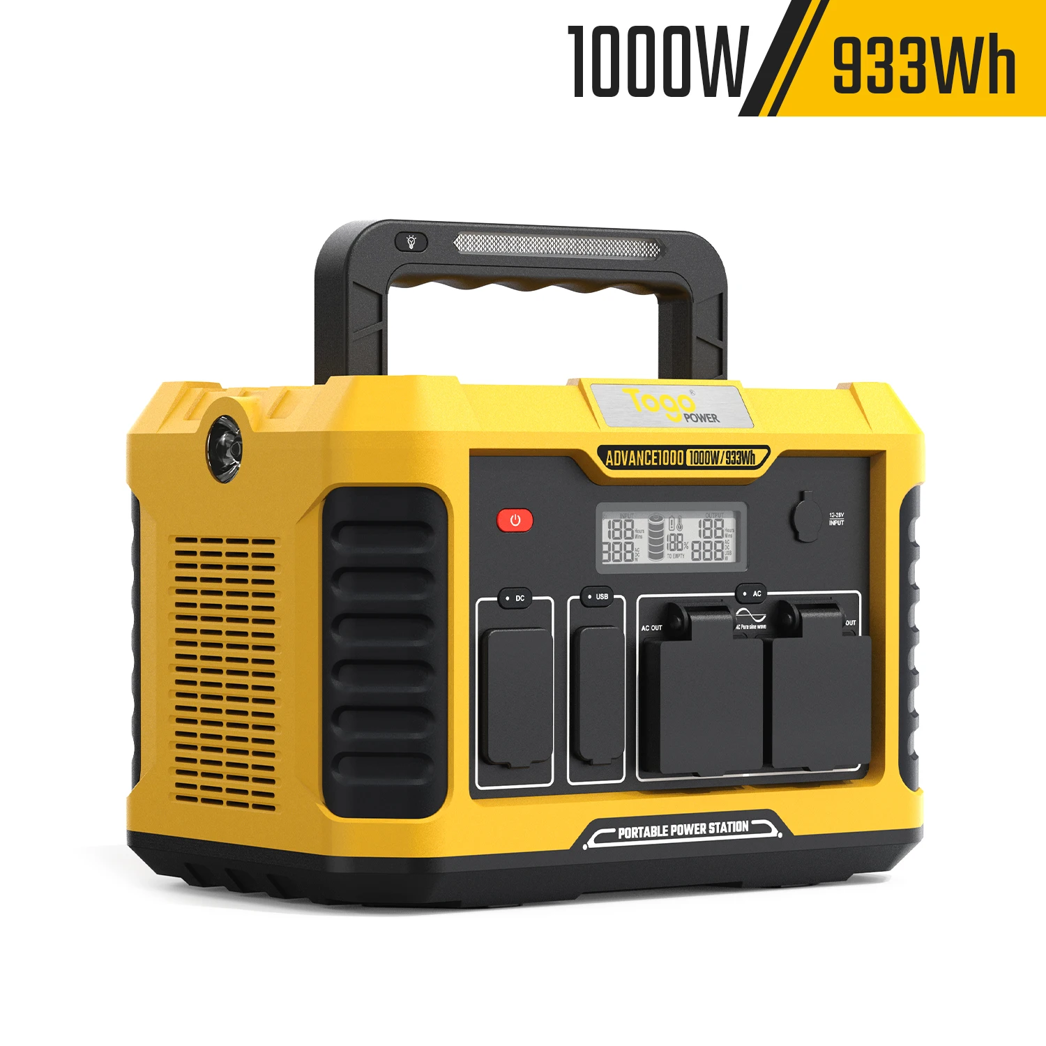 US JP Stock Energy Storage Battery Solar System 1000W Peak 2000w All In One Solar Generator Portable Generator For Home Backup
