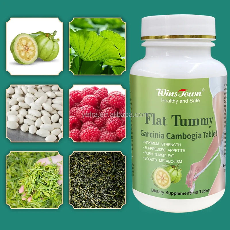 Winstown Flat tummy tablet natural herbal fast slim suppresses appetite boosts capsule Flat belly detox tablets for women