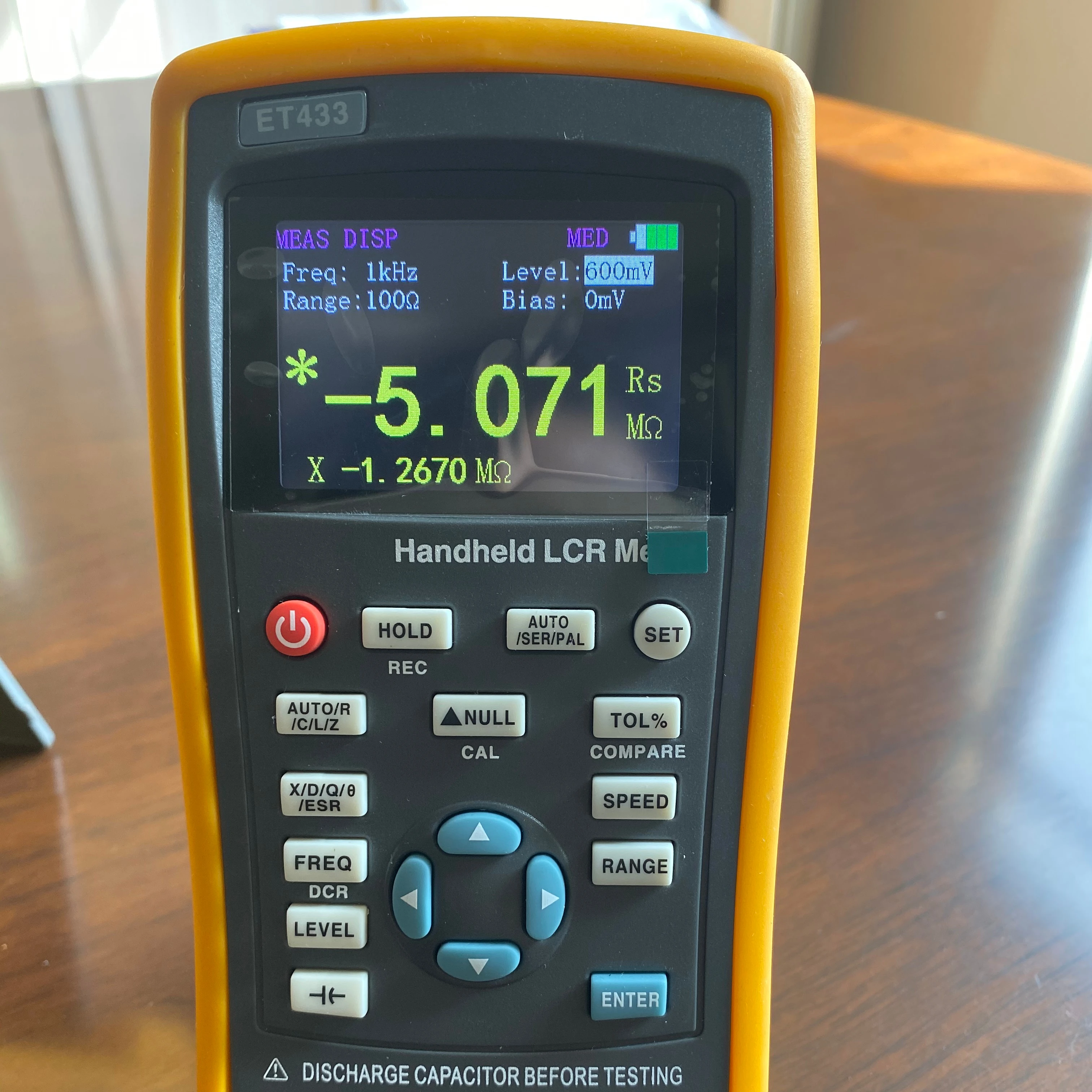 ET430 handheld lcr Meter  accuracy 0.30% Portable Capacitance Tester digital meter