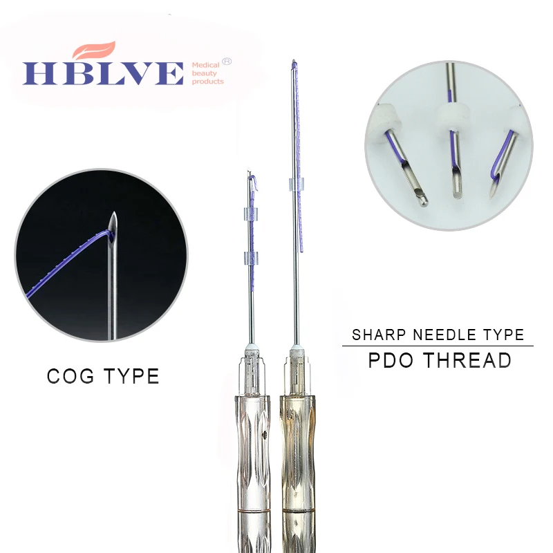 korea Disposable absorbable meso hilos tensores pdo 23g 60mm 3d cog pdo thread