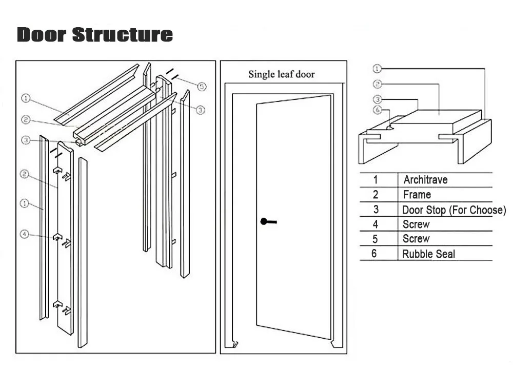 Factory sale high quality interior solid teak wood door for room