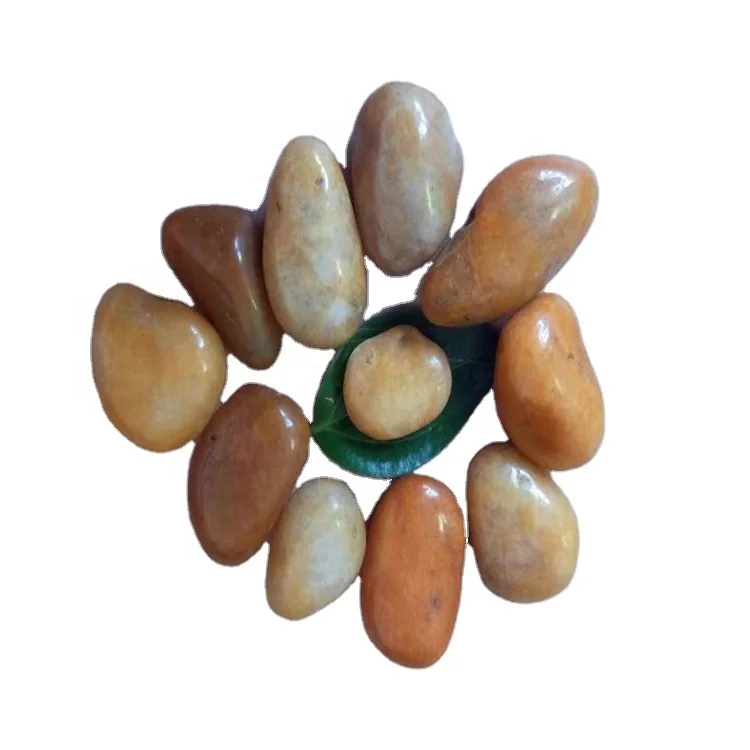 Landscaping Decor Wash Tumble Finished Floor China Round Granite  Color Pebble Stone For Garden Paver