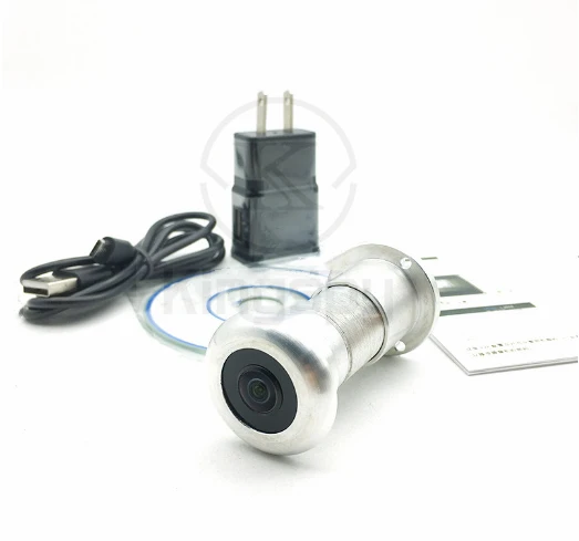 1.58mm Fisheye Lens Wide Angle 180degree Network Pinhole Mini Wifi Door Peephole Camera With Motion Detect Recording