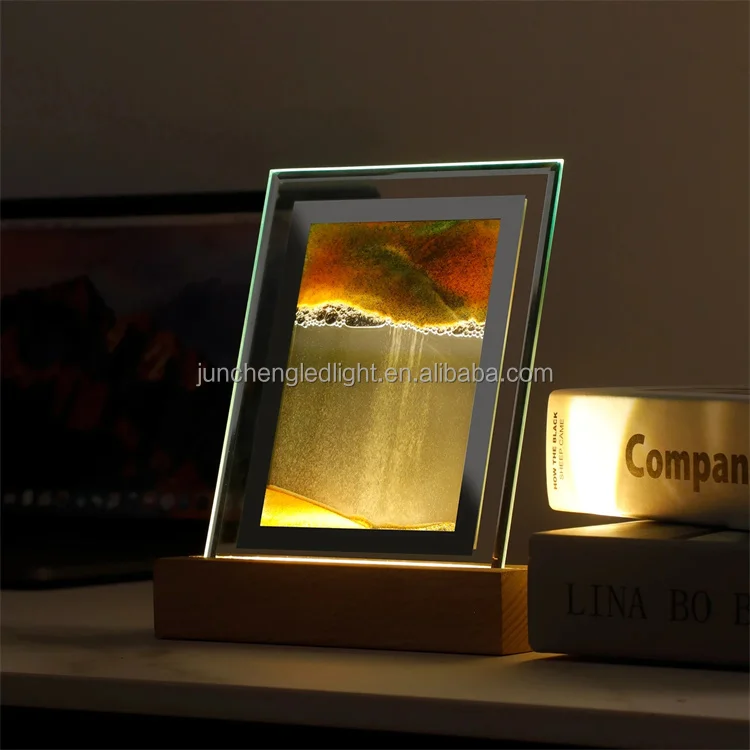 USB Novelty 3D Night night light motion Hourglass