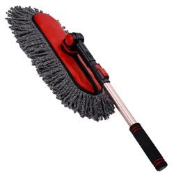 Car Duster Exterior Scratch Free Dust Brush with Extendable Telescoping Handle to Remove Dust Pollen