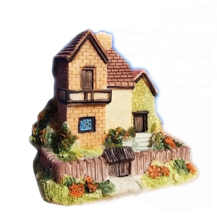 Retro residential three-dimensional home garden resin garden house decoration