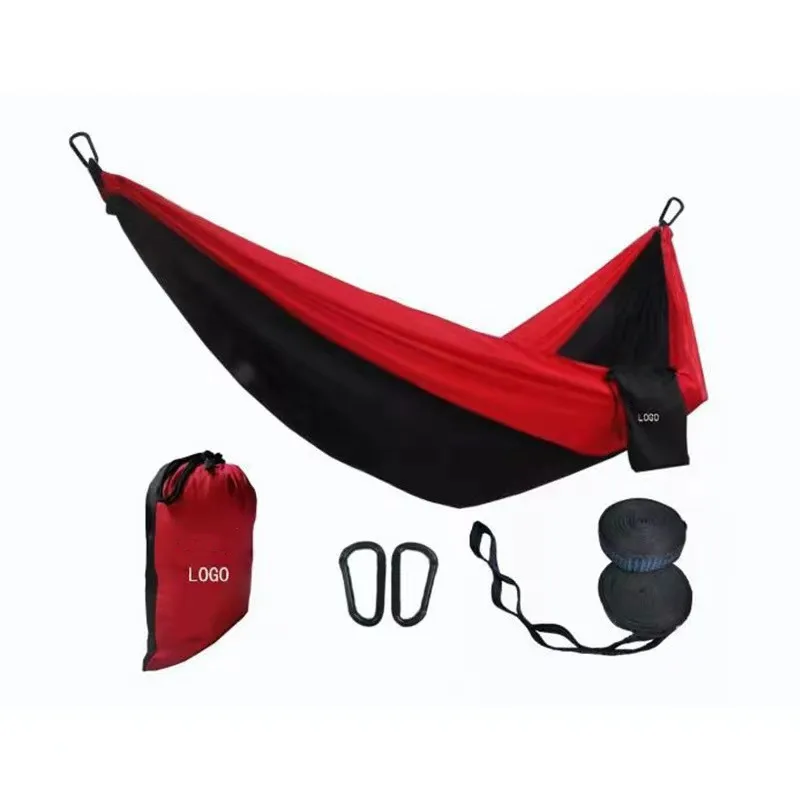 Canvas Hammock Bed Folding Double Hanging Nylon Wholesale Swing Portable Outdoor Camping Hammock