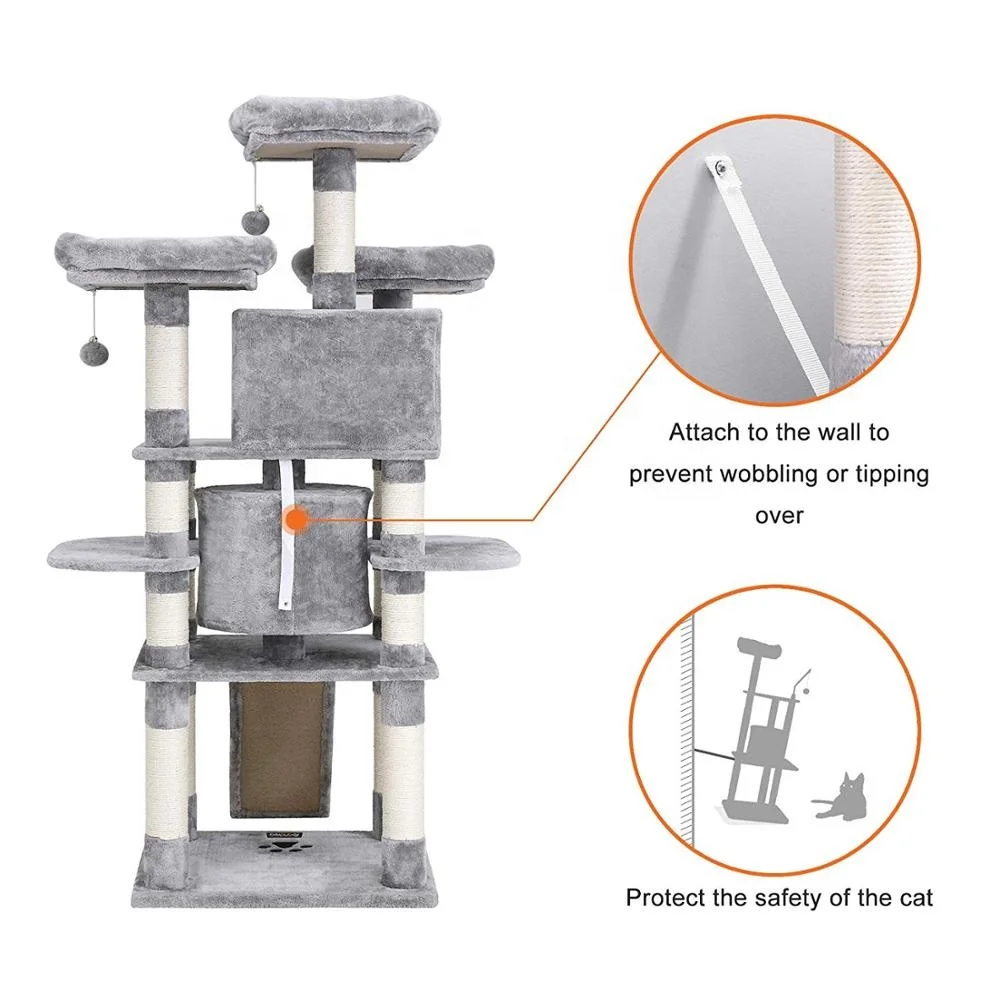 Factory Eco-friendly Exquisite Cat Tree Scratching House