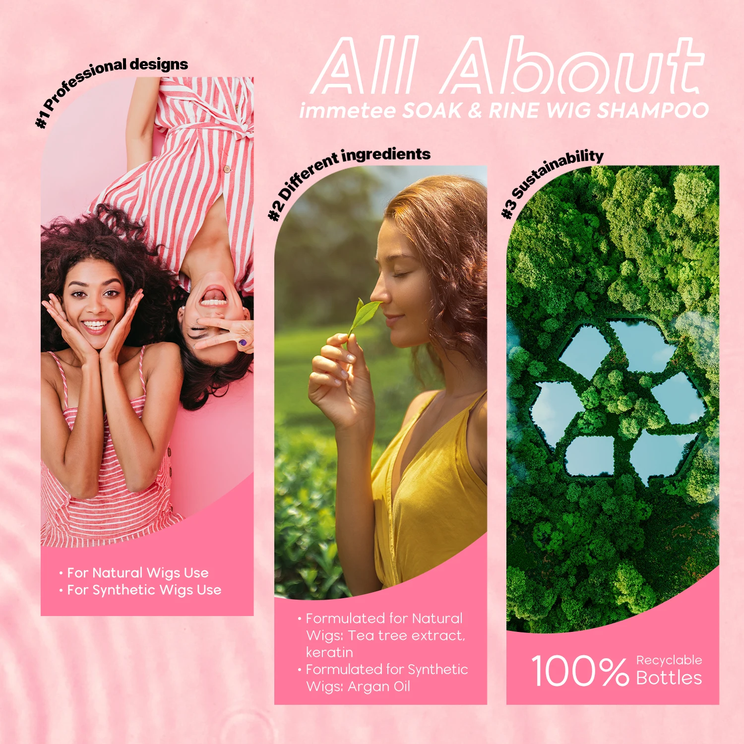 Lace Wig Shampoo Cleansing Wig Shampoo And Conditioner Anti Frizz Hair Shampoo For lace wig