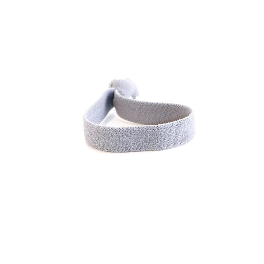 Wholesale Custom Strong Holder Mens Hair Ties Bracelet Knotted Elastic Black Hair Ties Knotted Hair Bands