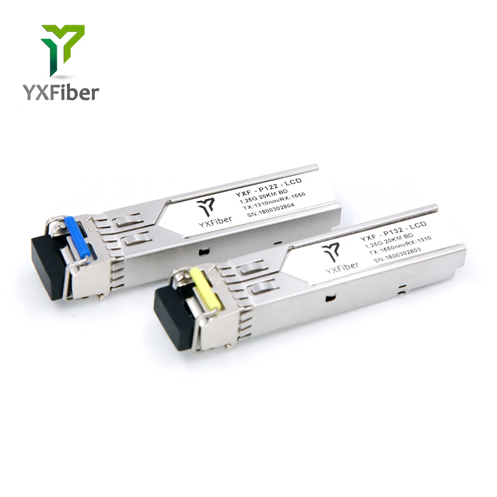 1 25 г SMF LC BIDI SFP оптический модуль 1310nm 1550nm 20 км один
