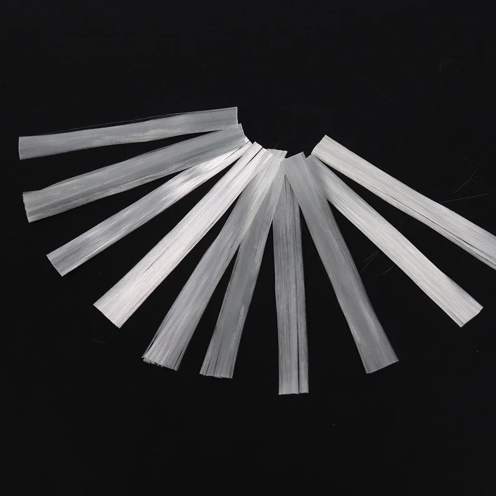 Replacing Nail Forms With Fibers Nail Art Extending Fibers Clear Color 5.5cm 10PCS/Bag Glass Fibers Reinforce Nail