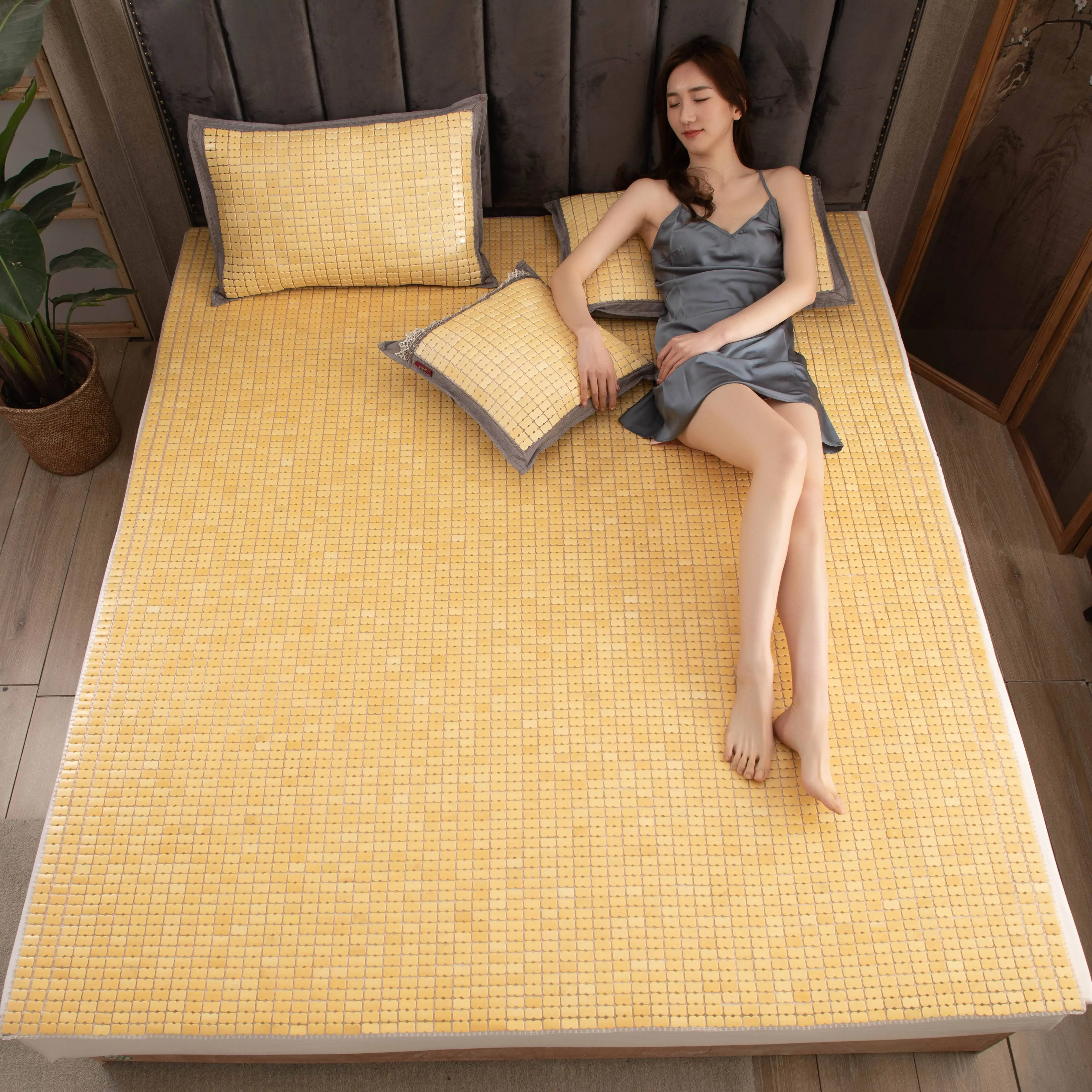 Korean White Color Bamboo Sleep Well Mattress Bamboo Bed Mats