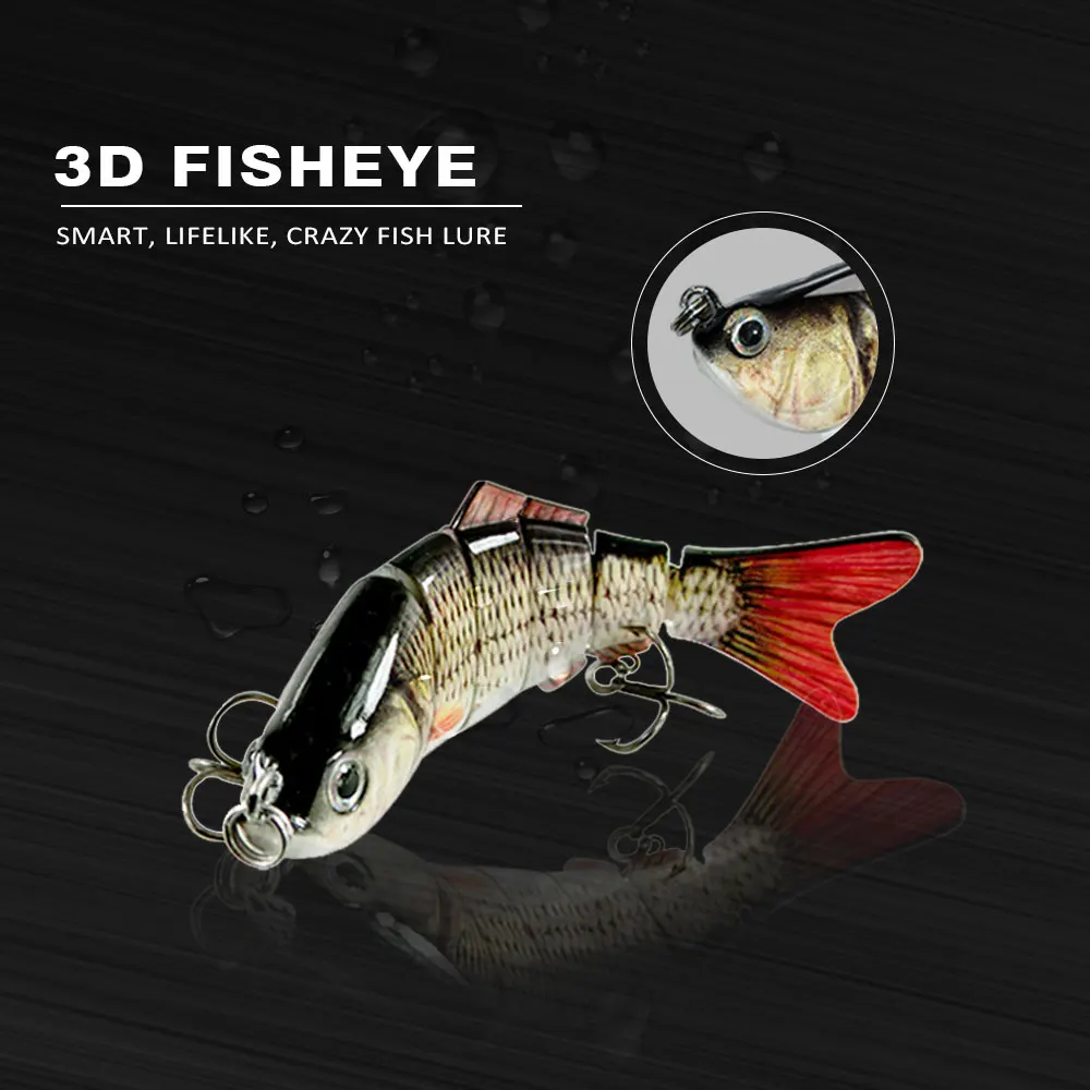cheaper small size swim bat 4in 17g Trout lure Lifelike Artificial Plastic 6 Segment Multi Jointed Fishing Lure