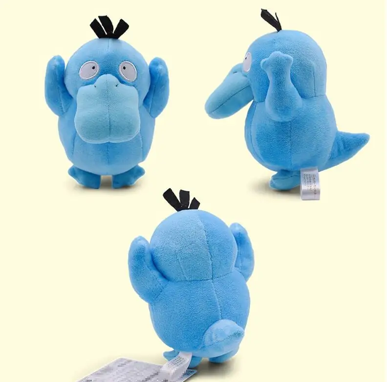 14-17cm Kawaii Psyduck Plush Toy Soft Stuffed PP Cotton Plush Toy Wholesale Home Decoration Pillow Kids Toy