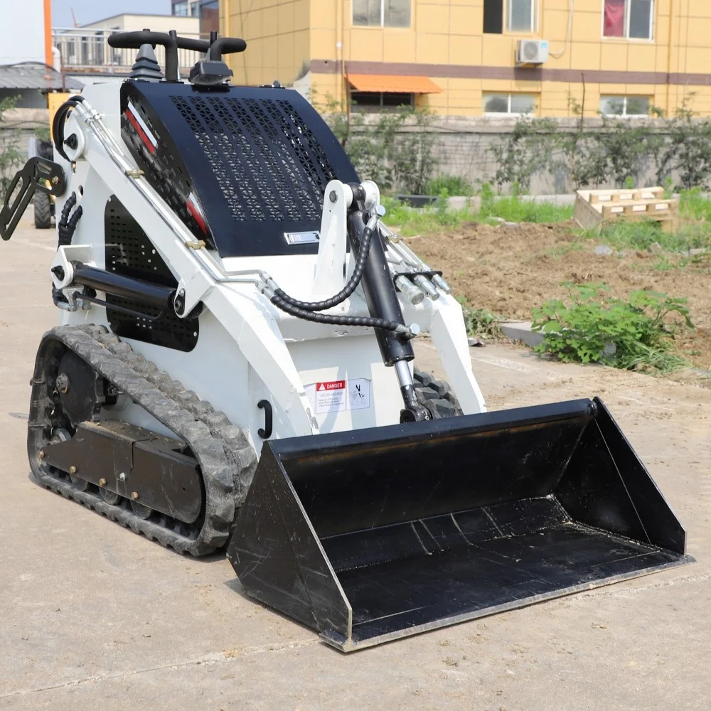 made in China new hot selling small shovel wheel high power big bucket engine compact mini skid steer loader