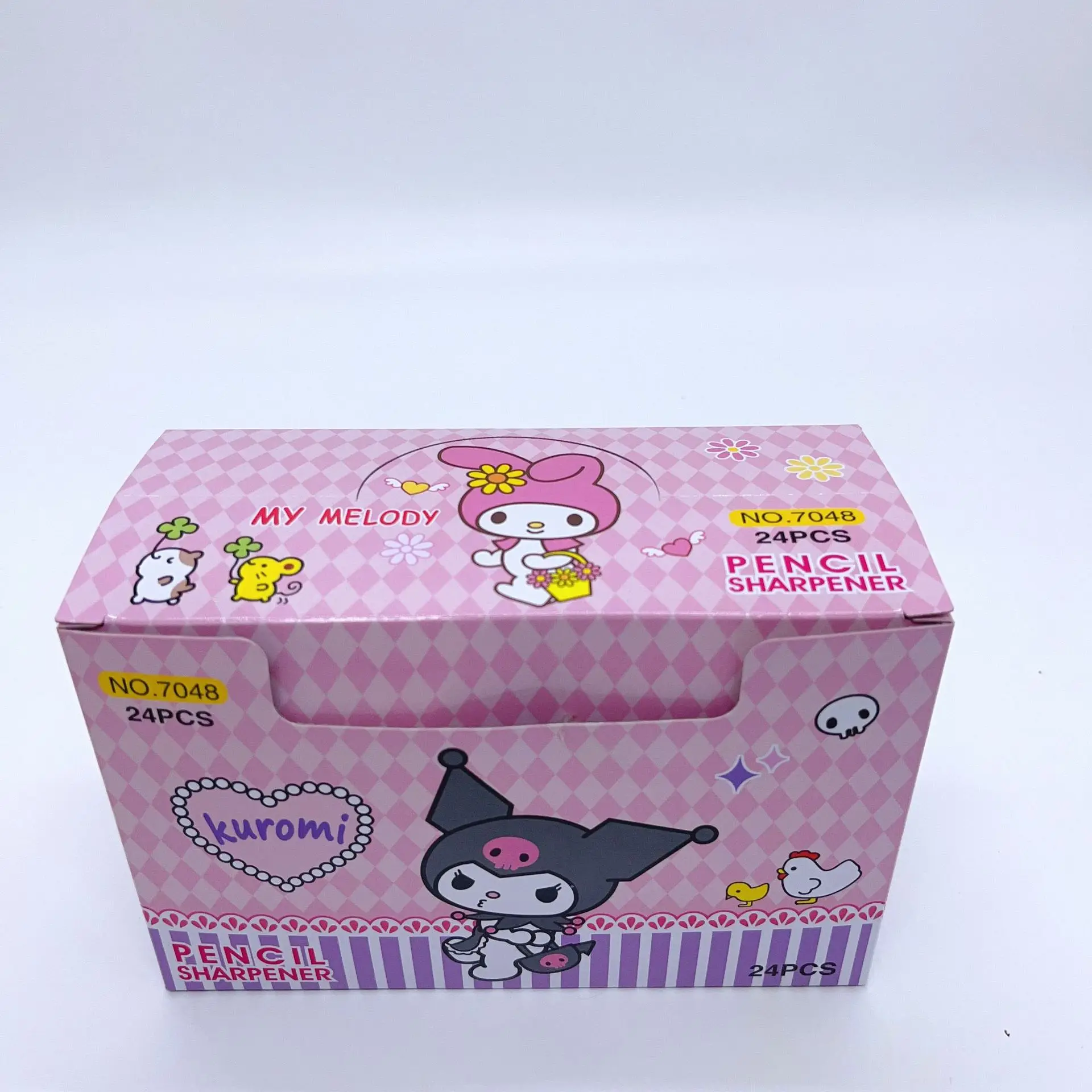 DHF223 New Sanrio Kuromi Cinnamoroll pencil sharpener lovely pompompurin student mini pencil sharpener