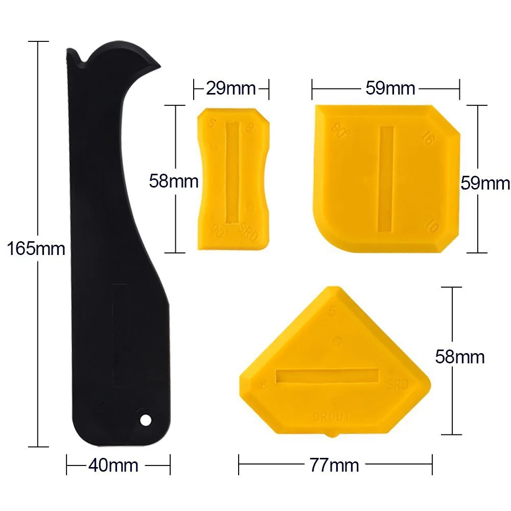 caulking finishing grout remover removal tool 5 in1 silicone scraper