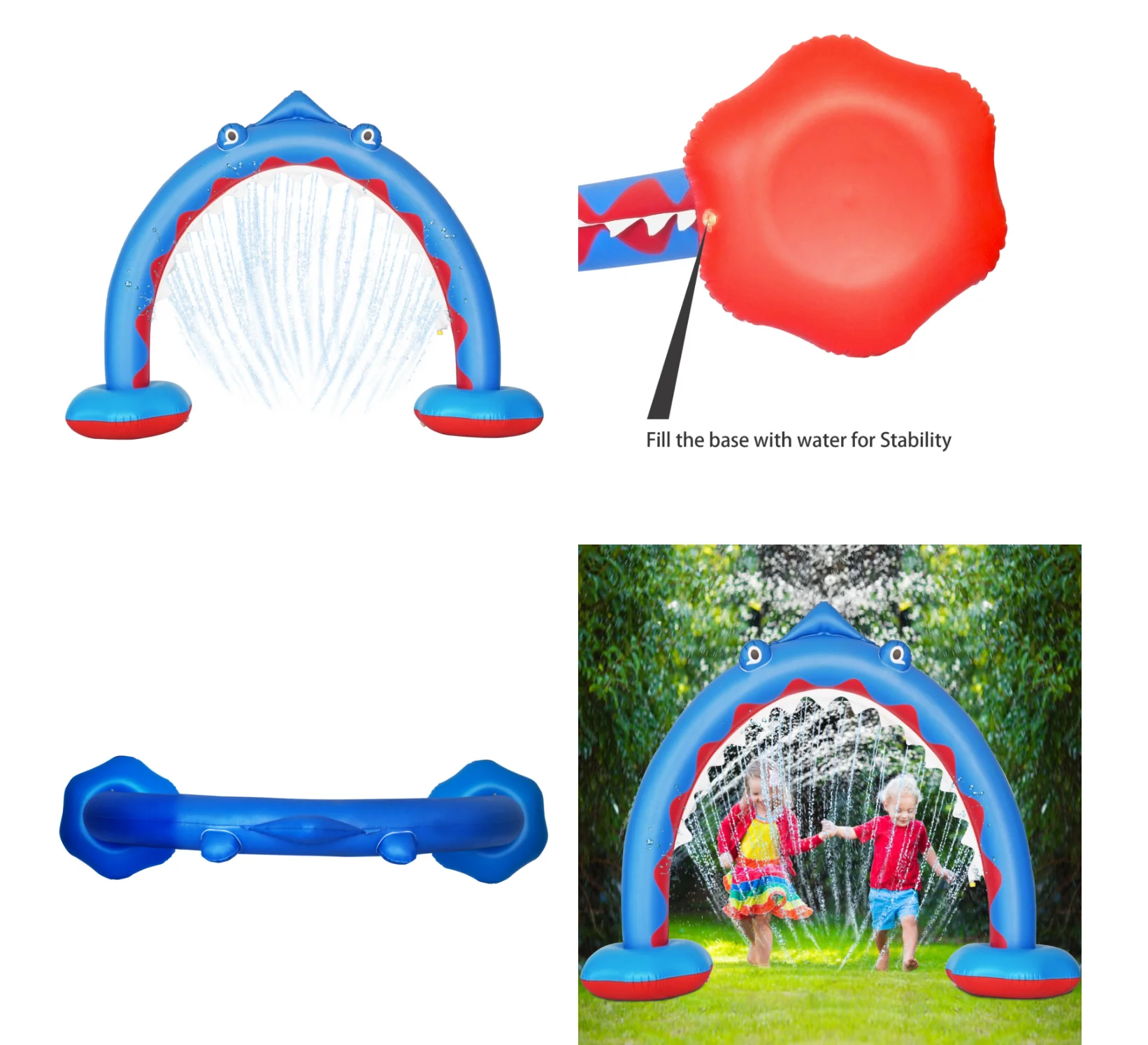 Спринклер детский летний для использования на открытом воздухе, игрушка-АРОКА для заднего двора, коврик для распыления воды, свод для бассейна