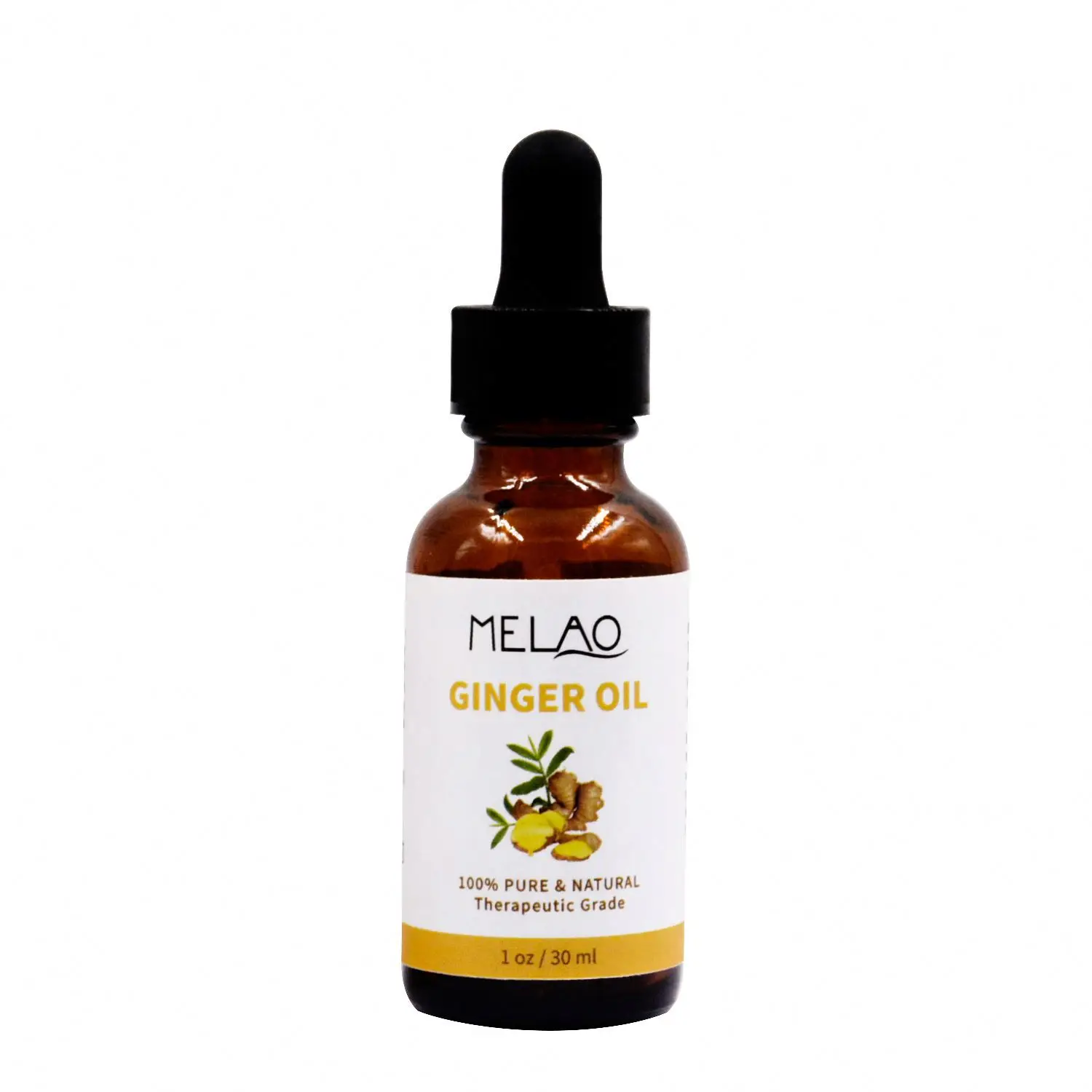MELAO 30ml Ginger Essential oil Ginger Fever Essential Oil Meridian Nassage Oil Push Back  Relieve Stress