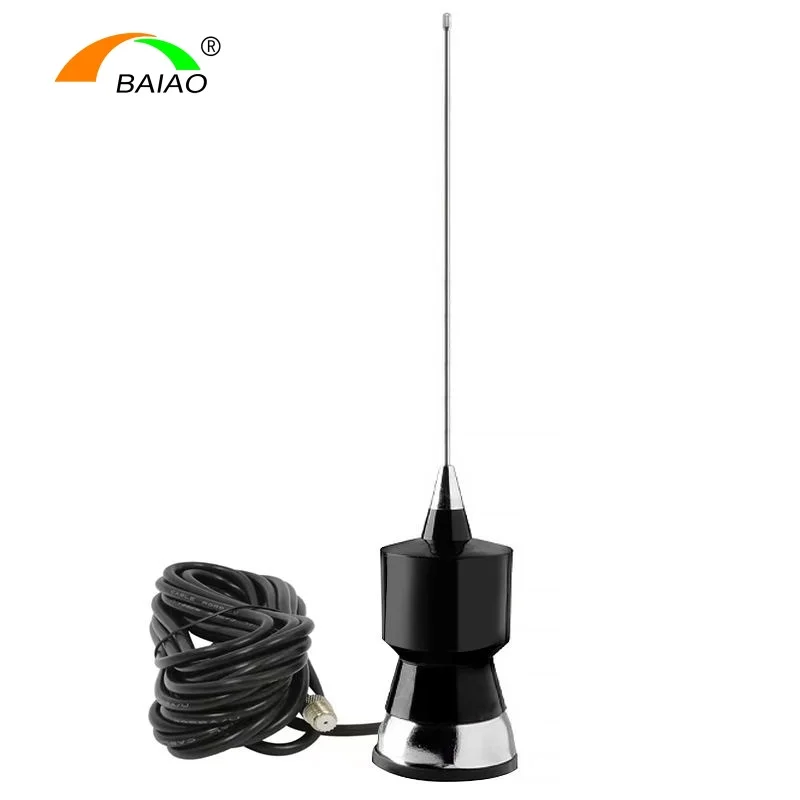 Custom Trunk Lip Mount CB Antenna Kit Stainless Steel Whip 27MHz Mobile Trucker Car Radio Antenna