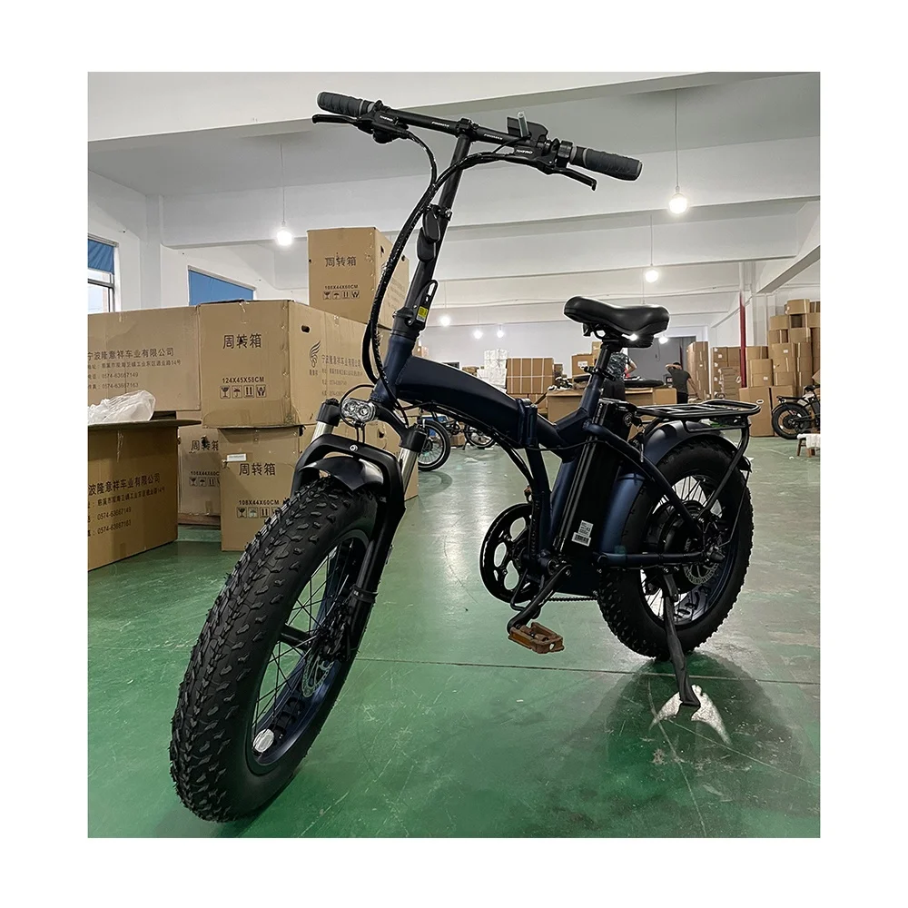 Новый тип! 48v500w 1000W 20 'x4.0 Снежный пляжный велосипед с толстыми шинами складной электрический батареей 48V13Ah
