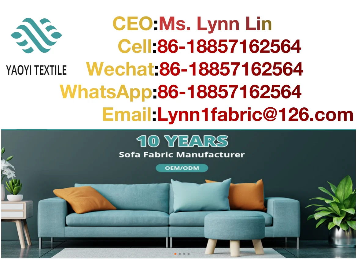 low moq Professional excellent  new t Low moq yarn dyed coated linen cotton sofa fabric