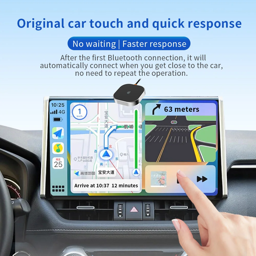 2024 Universal Wireless Carplay Ai Box Dongle Box Carplay Android Auto for toyota universal cars youtube Netflix