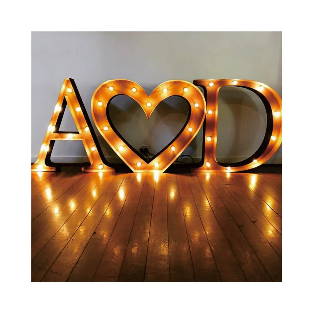 Acrylic Signage 4ft Led Mailbox Nummernmetal Letter Custom Wedding Letters Love Marquee Signs