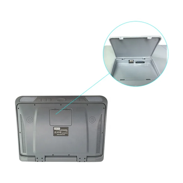 Bus Coach Manual Roof Monitor 18.5inch Multimedia 2 Video Input Entertainment Player Universal Ceiling Mounted LCD TV