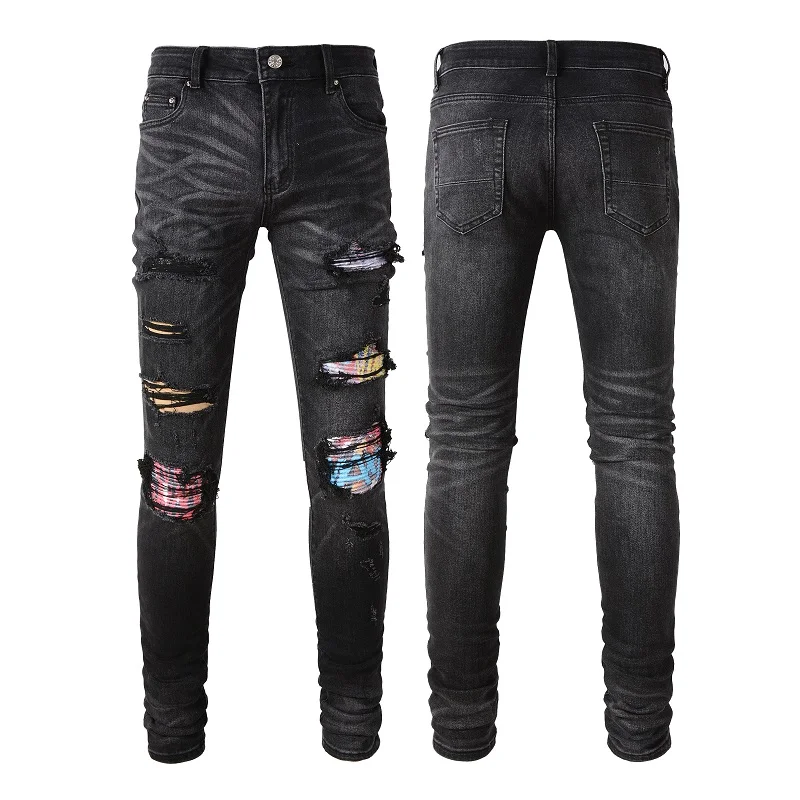 AIPA New Designs Wholesale Made In China Top Biker Super Skinny Jeans Men