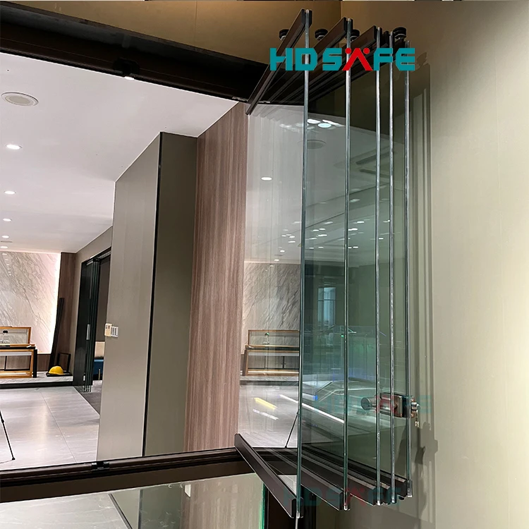 HDSAFE Glass Balcony Design Frameless Glass Sliding Bi Fold Window Terrace Aluminum U Channel Glass Railing and Sliding Window