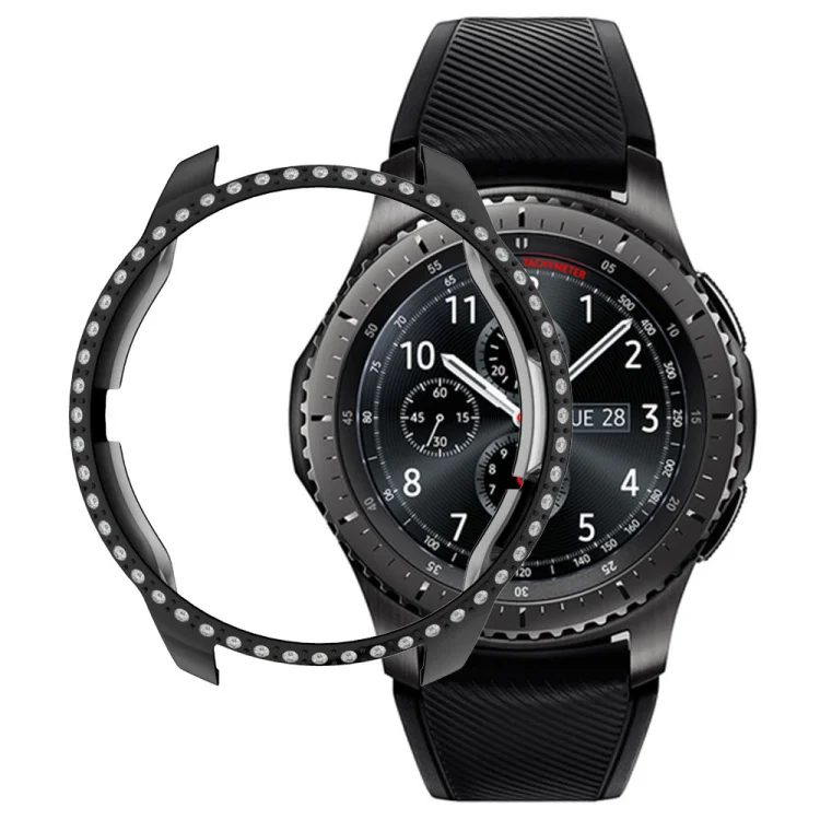 Блестящий Алмазный поликарбонатный чехол YHQ для Samsung Galaxy Watch 42 мм 46 защитный чехол-бампер