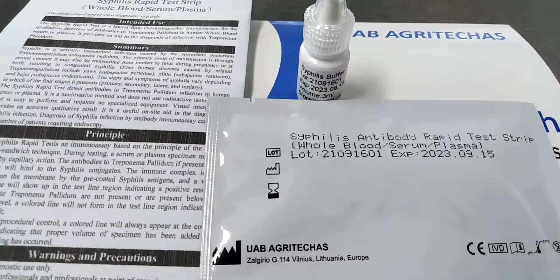 Amain High Accuracy Antibody Syphilis Test Kit Rapid Test Kit for Infectious Disease Treatment