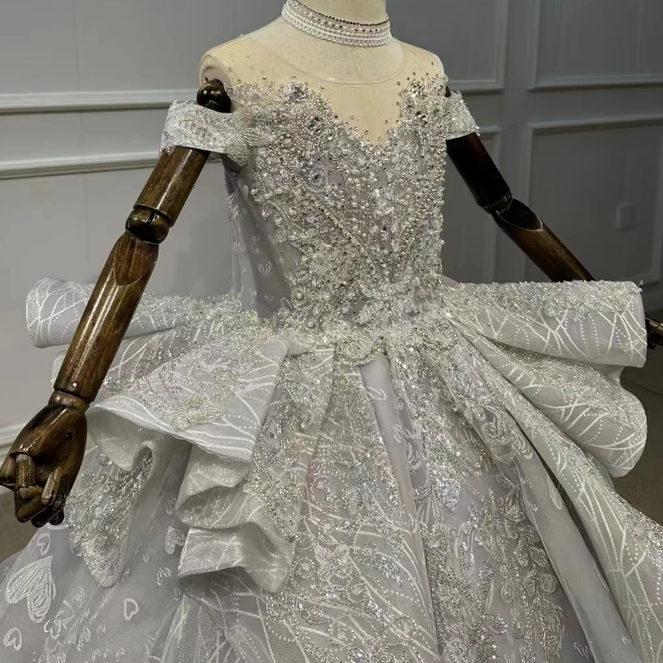 QUEENSGOWN Latest Party Wear Dresses for Litte Girls Little Girls Birthday Gowns Flower Girl Dresses for Wedding