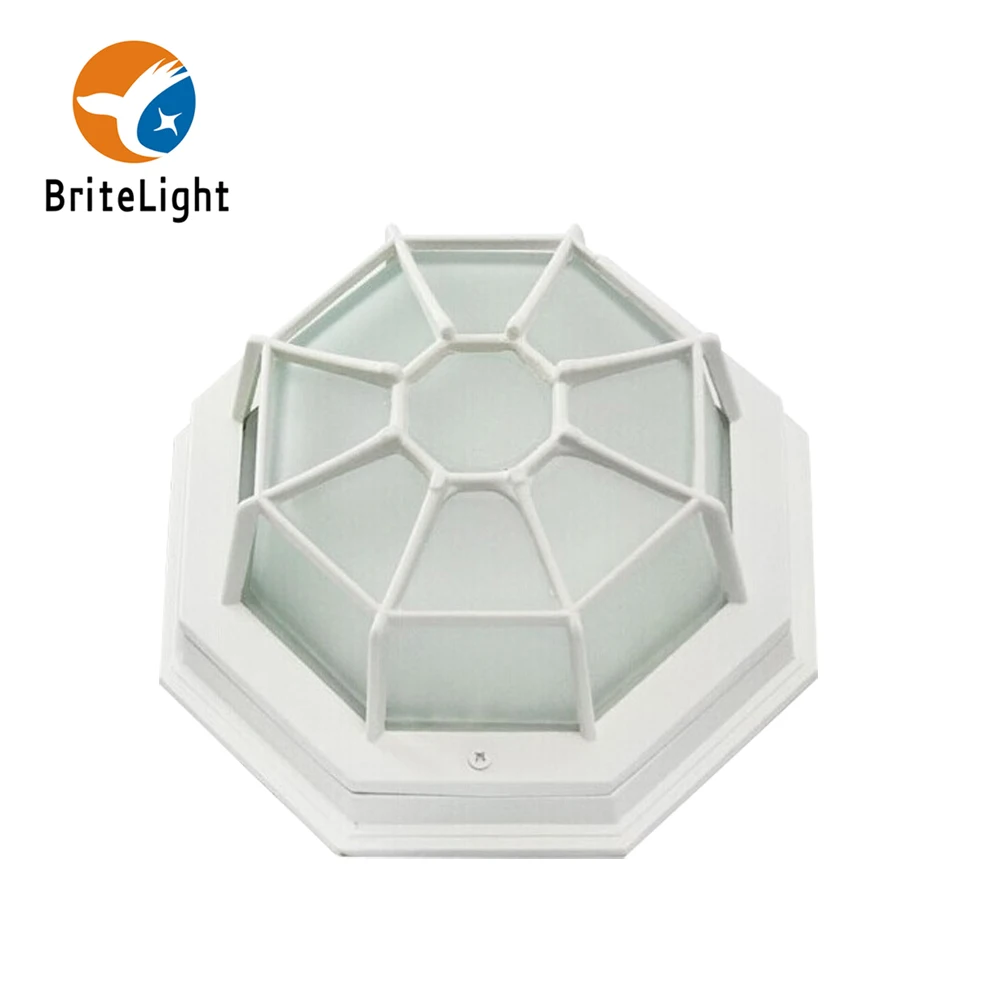 8inch Frosted Glass Black/White LED 10W Outdoor Wall light fixture with ETL certification