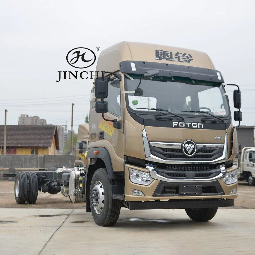 Foton OLLIN hornet chassis off road 4x2 truck chassis with 6.23L/4.5L displacement 6 cylinder Cummins engine delivery truck