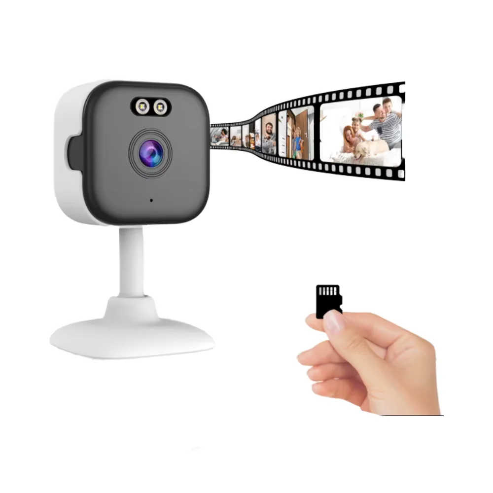 Easy To Install 2MP HD Image Dual WiFi Cameras IP Network Portable Lay Flat Indoor Monitor Camera